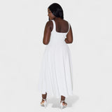 Maribel – Midi Dress with Square Neckline