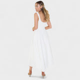 Maribel – Midi Dress with Square Neckline