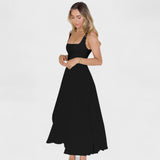 Maribel – Midi Dress with Square Neckline