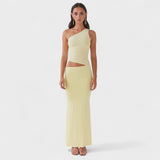 Seranella - Maximum Asymmetrical Dress with Slit