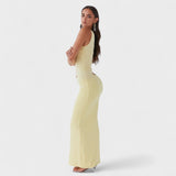 Seranella - Maximum Asymmetrical Dress with Slit
