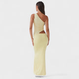 Seranella - Maximum Asymmetrical Dress with Slit