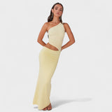 Seranella - Maximum Asymmetrical Dress with Slit