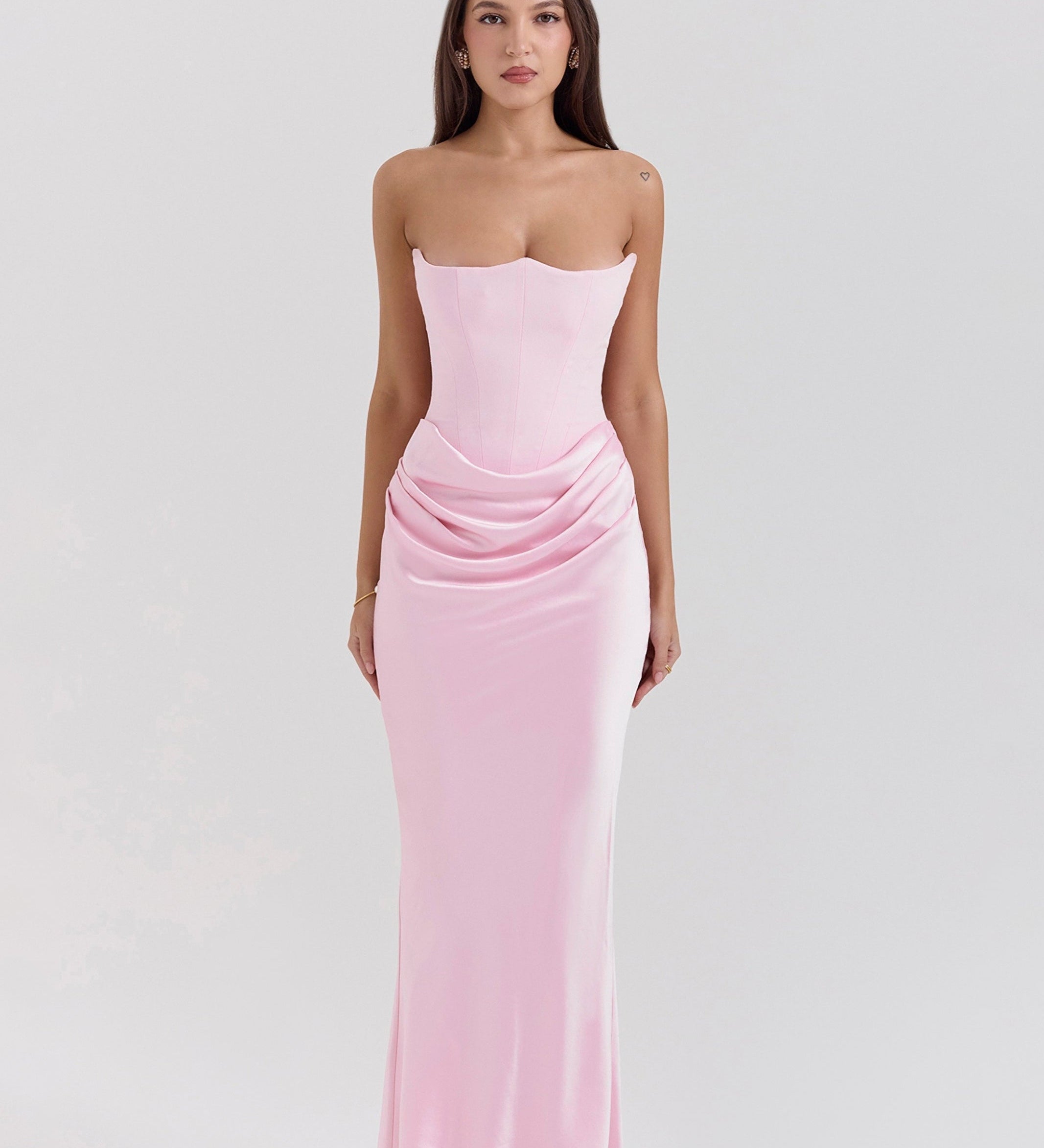 Emily - Maxi Dress Draped Without Straps