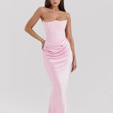Emily - Maxi Dress Draped Without Straps