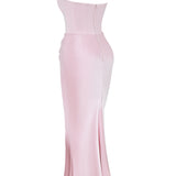Emily - Maxi Dress Draped Without Straps