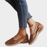 Anatomical Ballet Shoes with Cutouts and Strap
