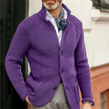 Johann | Knitted jacket with high collar