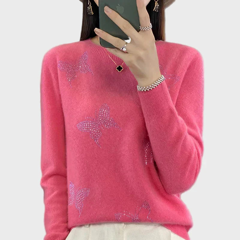 Butterfly – Knitted Sweater with Butterfly Motif