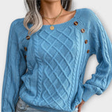 Malia - Knitted Sweater with Button