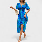 Clara – Elegant Floral Midi Dress