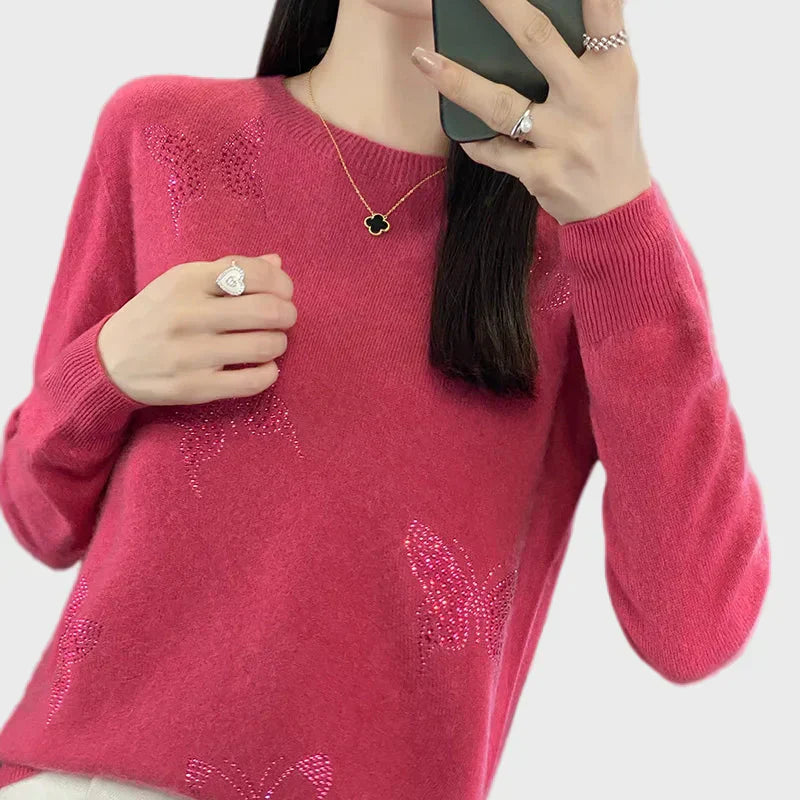 Butterfly – Knitted Sweater with Butterfly Motif