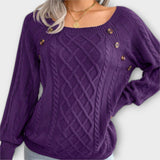 Malia - Knitted Sweater with Button