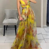 Giselle - Magical Maxi Dress with Floral Print