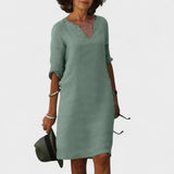 Lana - Dress with V-Neck