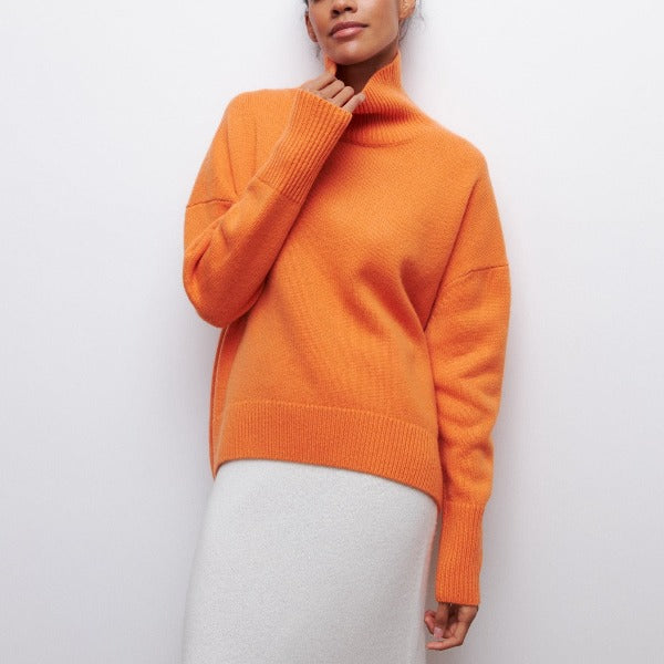 Katrielle - Comfortable Sweater with High Collar