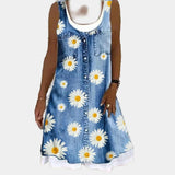 Fragrant and Elegant Denim Dress