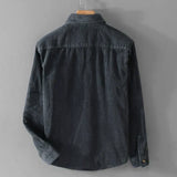 Viktor | Long Sleeve Shirt Made of Ribbed Velvet