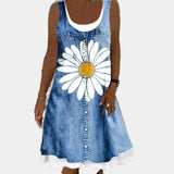 Fragrant and Elegant Denim Dress