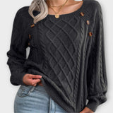 Malia - Knitted Sweater with Button