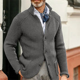 Johann | Knitted jacket with high collar