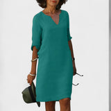 Lana - Dress with V-Neck