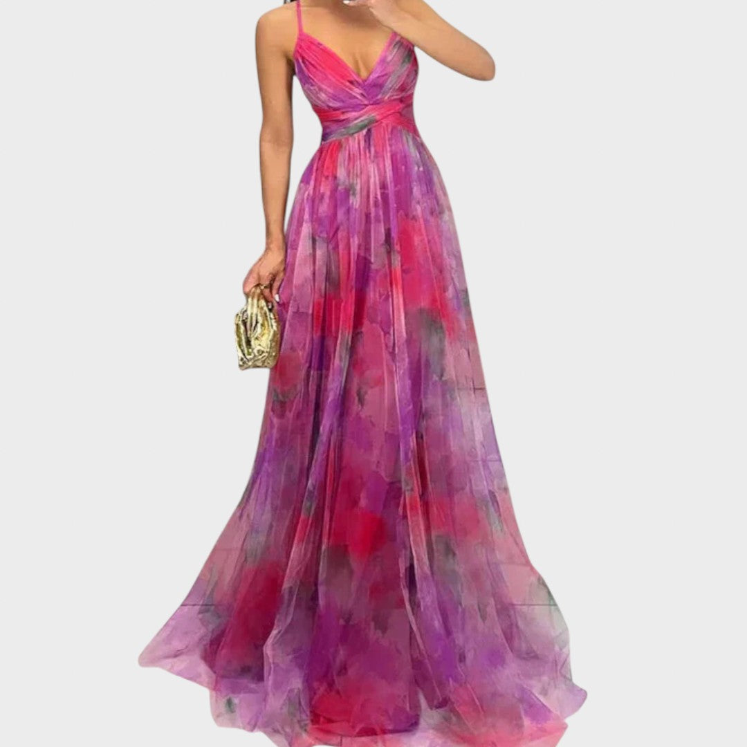 Mia - Floral Maxi Dress for Carefree Elegance