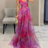 Giselle - Magical Maxi Dress with Floral Print