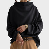 Kristina - Soft Knit Sweater with High Collar