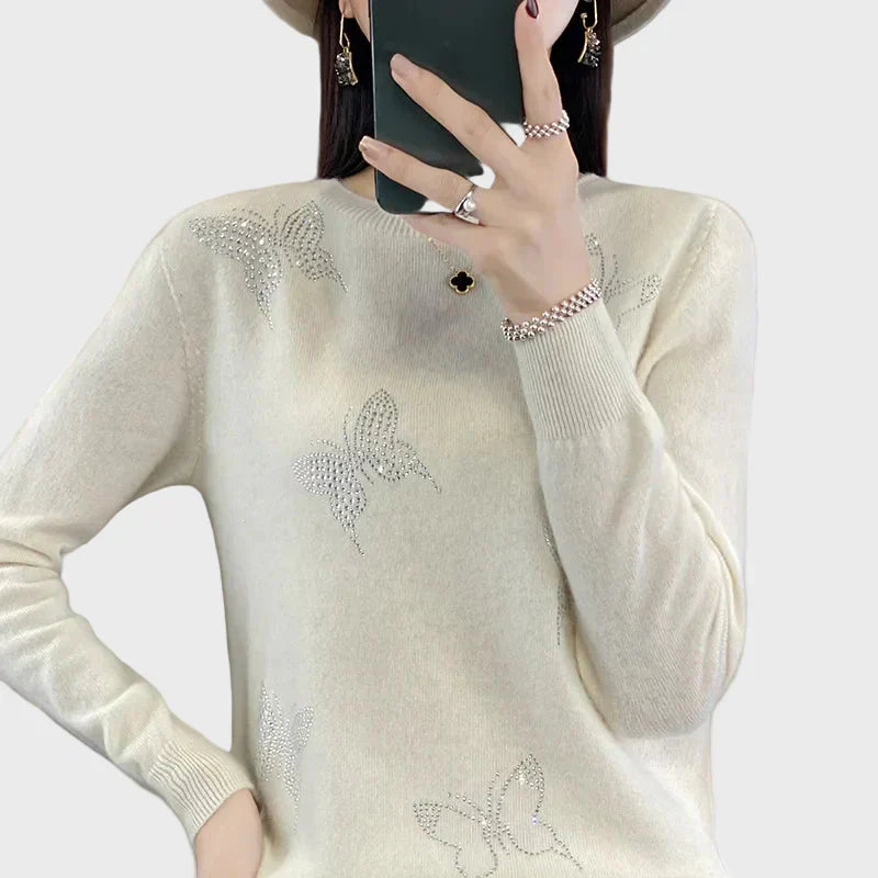 Butterfly – Knitted Sweater with Butterfly Motif