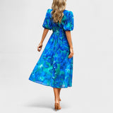 Clara – Elegant Floral Midi Dress