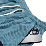 Men's Corduroy Pants – Comfortable Fit with Elastic Waistband
