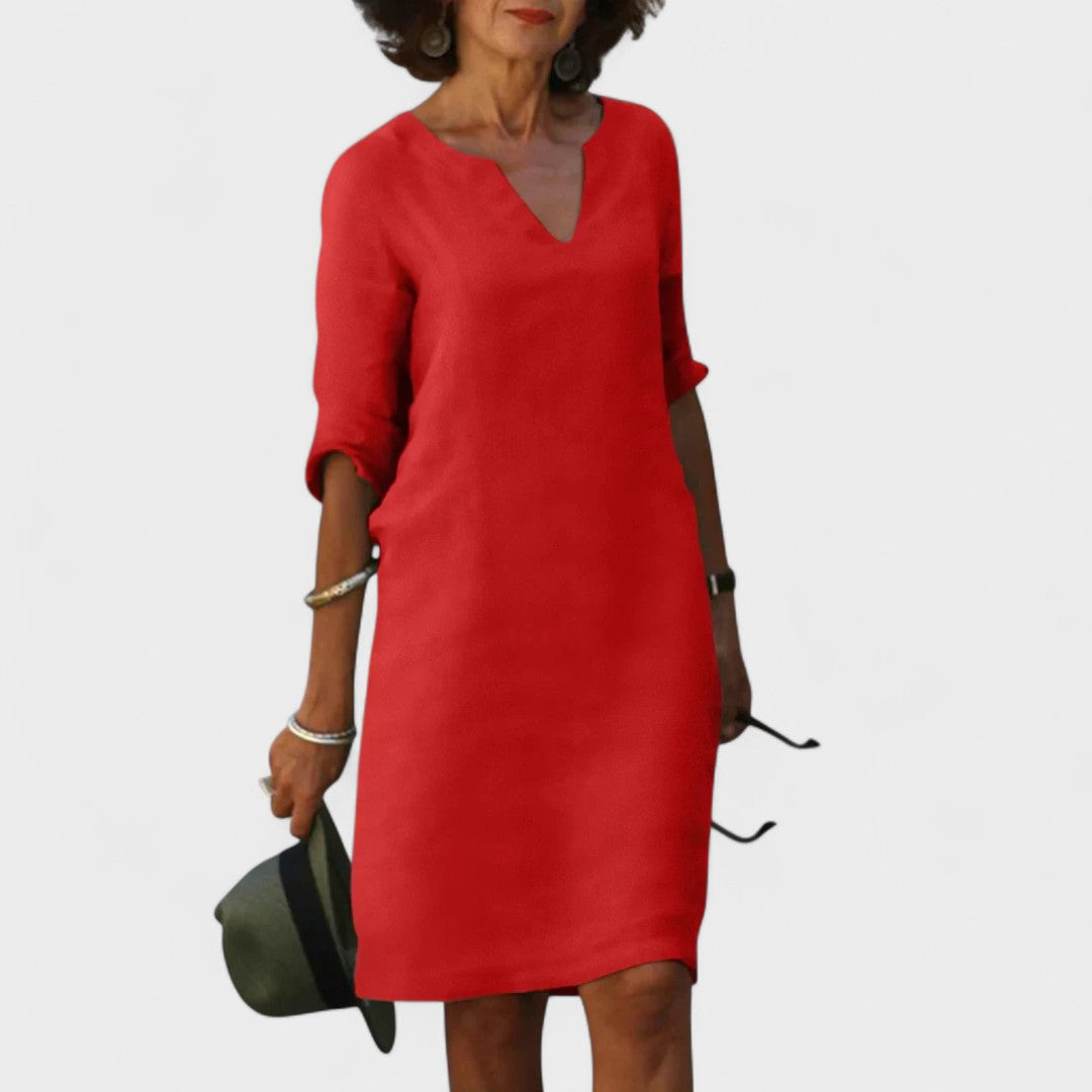 Lana - Dress with V-Neck