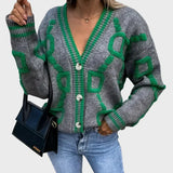 Modern – Knitted Vest with Geometric Pattern
