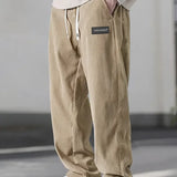 Men's Corduroy Pants – Comfortable Fit with Elastic Waistband