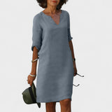 Lana - Dress with V-Neck