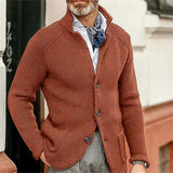 Johann | Knitted jacket with high collar