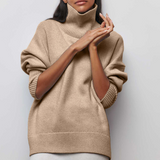 Katrielle - Comfortable Sweater with High Collar