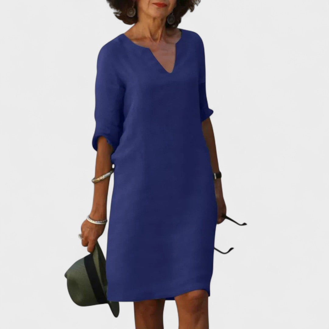 Lana - Dress with V-Neck