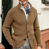 Johann | Knitted jacket with high collar