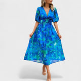 Clara – Elegant Floral Midi Dress