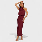 Alda - Elegant Satin Dress