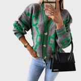 Modern – Knitted Vest with Geometric Pattern