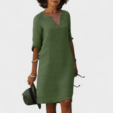 Lana - Dress with V-Neck