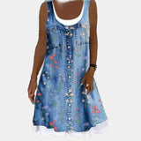 Fragrant and Elegant Denim Dress