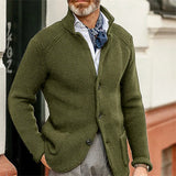 Johann | Knitted jacket with high collar