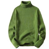 Erik | Men's pullover with ribbed pattern and high collar