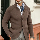 Johann | Knitted jacket with high collar