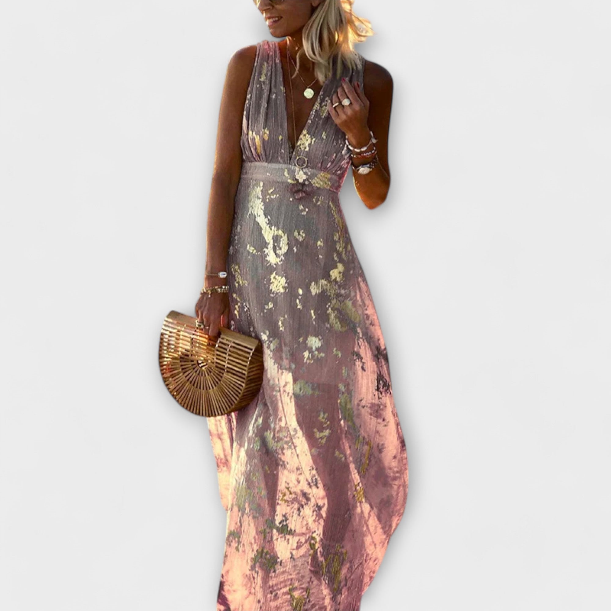 Tatiana - Elegant V-Neck Dress