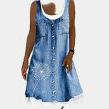Fragrant and Elegant Denim Dress